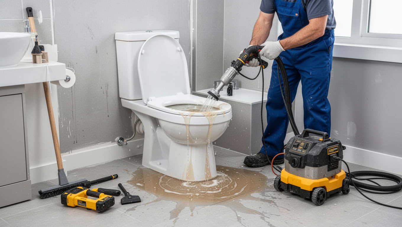 Toilet Overflow Cleanup